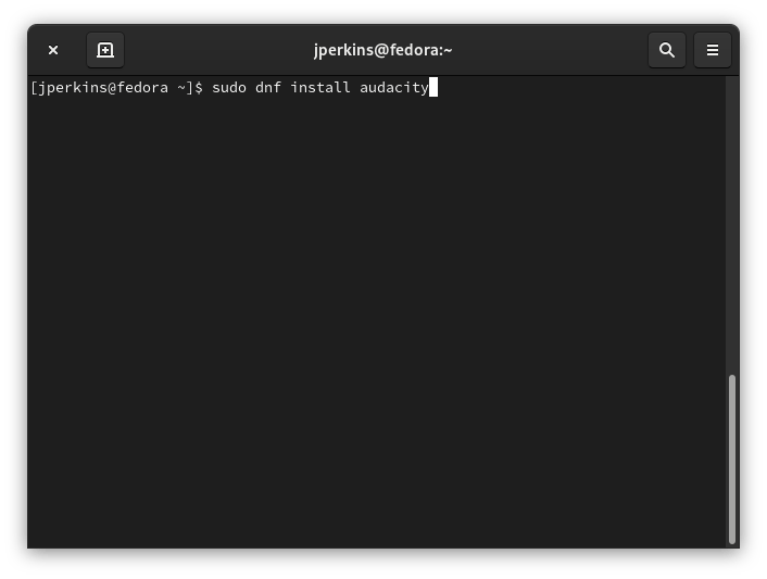 Record Sound Linux Dnf Audacity