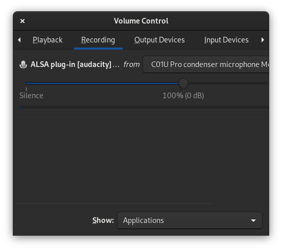 Record Sound Linux Pavucontrol