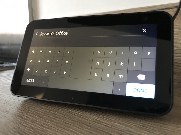 You can now give your Echo Show a descriptive name.