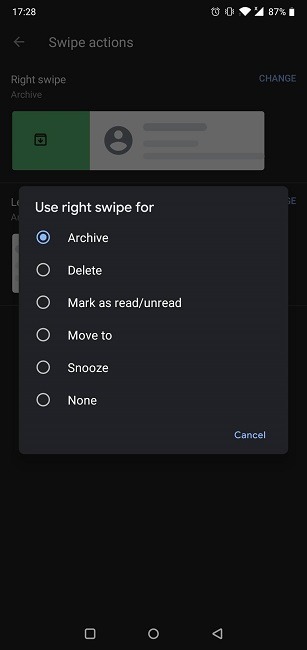 Seven Lesser Known Gmail Features Configure Swipe Actions
