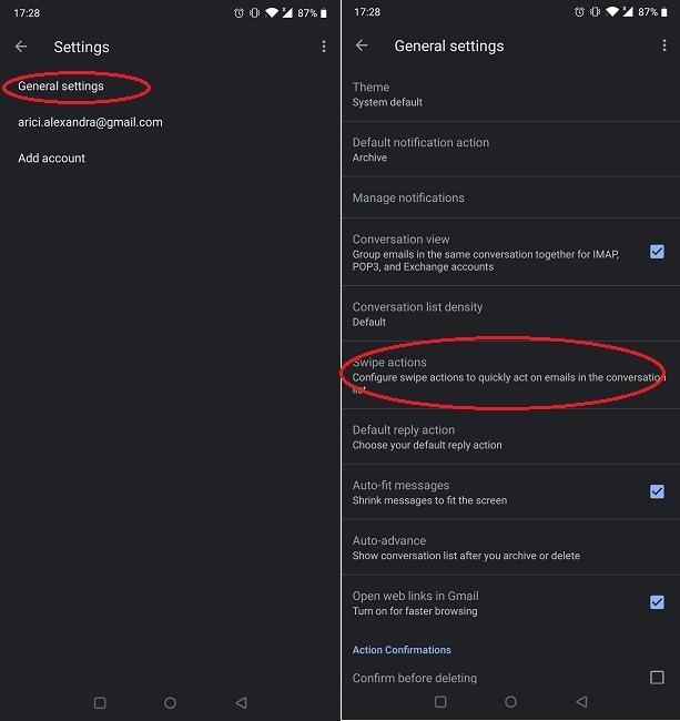 Seven Lesser Known Gmail Features Swipe Actions