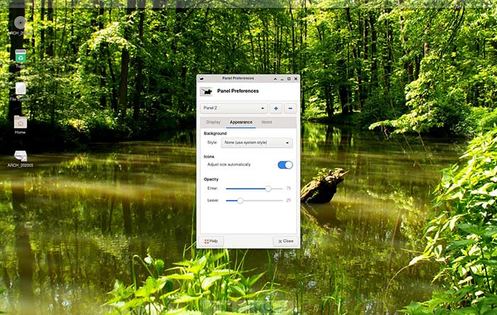 Xfce Transparent Panels Terminal Transparent Panels
