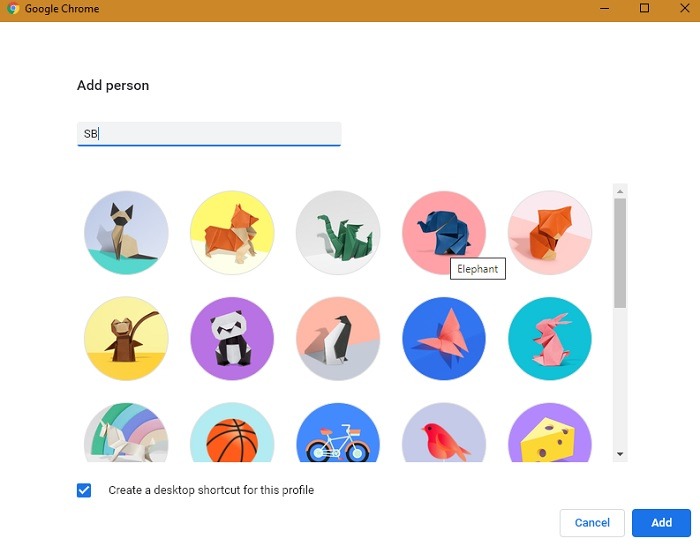 Chrome Bookmarks Add Person Profile