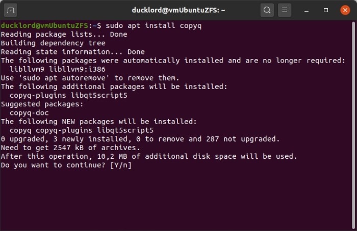 Copyq Clipboard Turbo Boost Apt Install