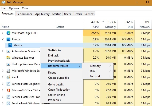 Photos App Memory Intensive