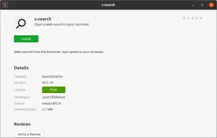 S Search Install From Software Center