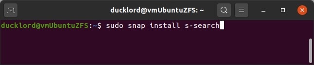 S Search Sudo Snap Install