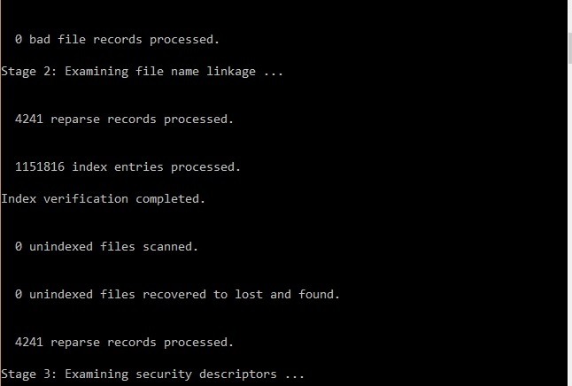 Scheduled Chkdsk Stage3