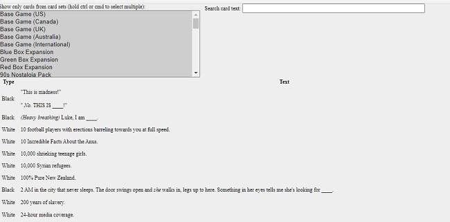Best Sites To Play Cards Against Humanity Online Pretend