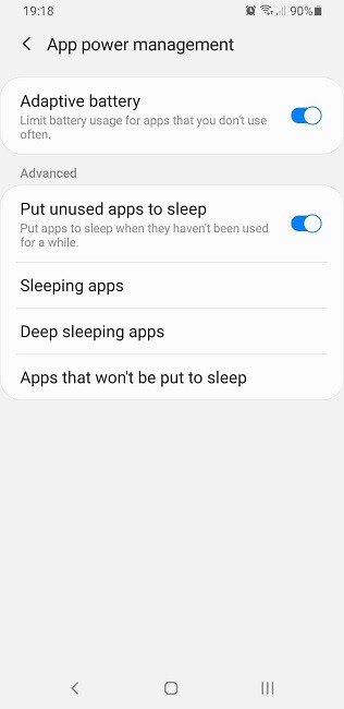 Fix Delayed Notifications App Power Management Samsung