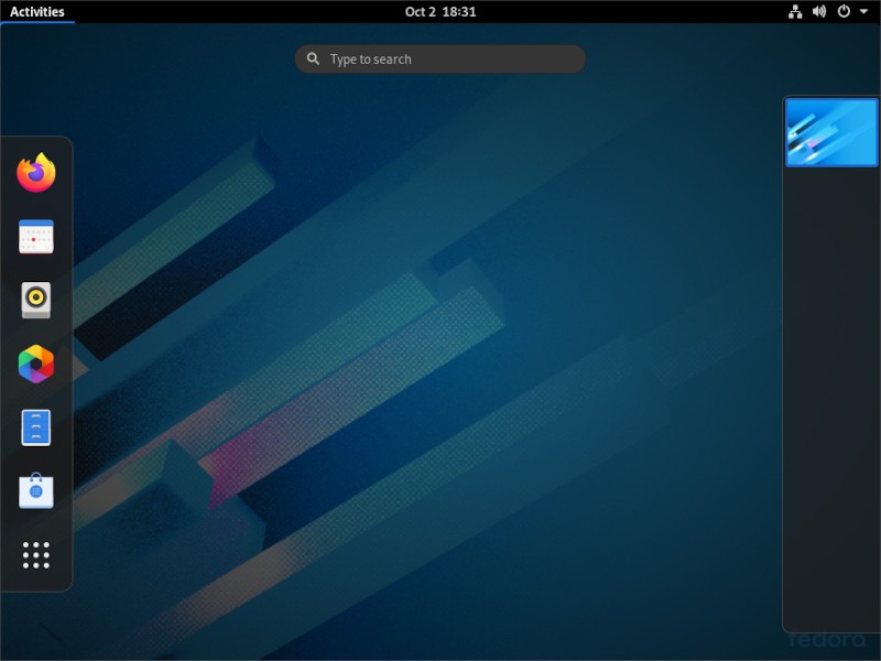 Gnome Shell Overview
