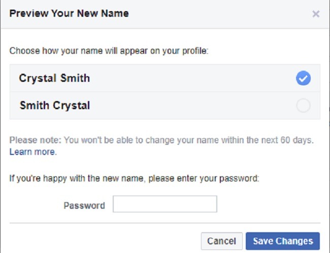 How To Change Your Name On Facebook Review