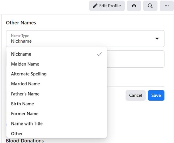 How To Change Your Name On Facebook Types