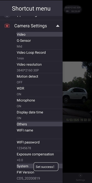 Jomise Dual Dash Cam Review App