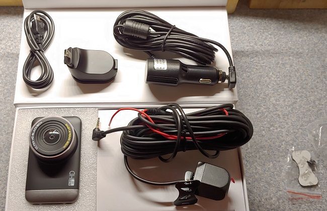 Jomise Dual Dash Cam Review In Box