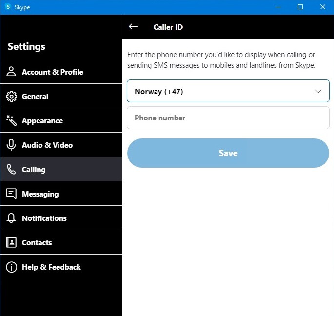 Skype Tricks Caller Id Setup