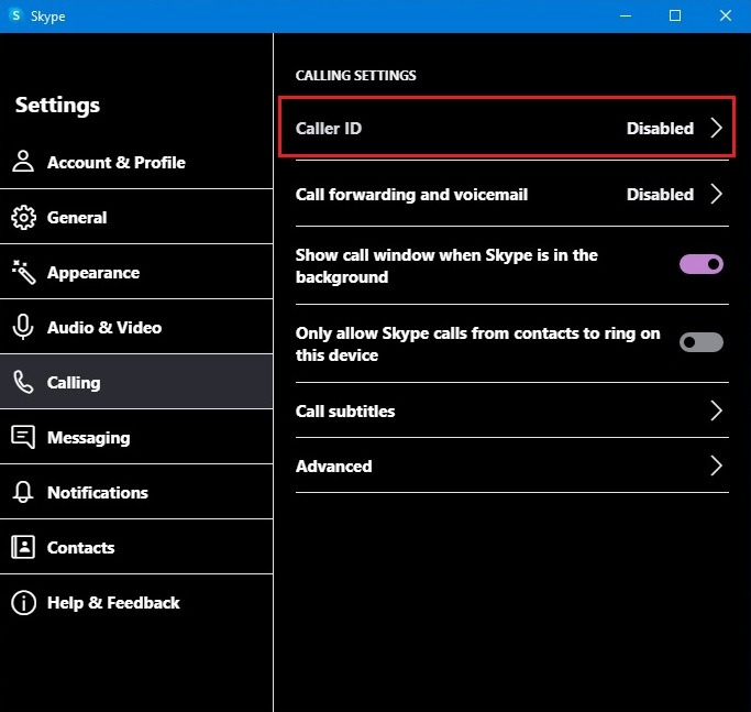 Skype Tricks Calling Options