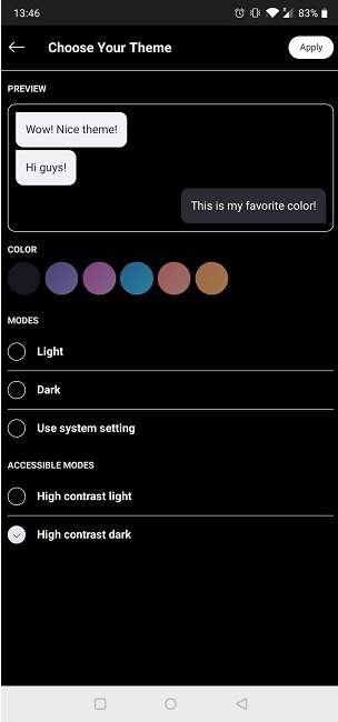 Skype Tricks Dark Mode Mobile