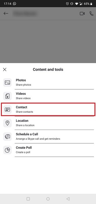 Skype Tricks Share Contacts