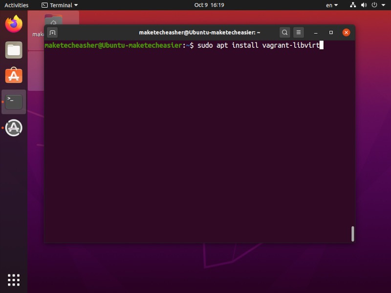 Vagrant Linux Apt Install Vagrant Libvirt
