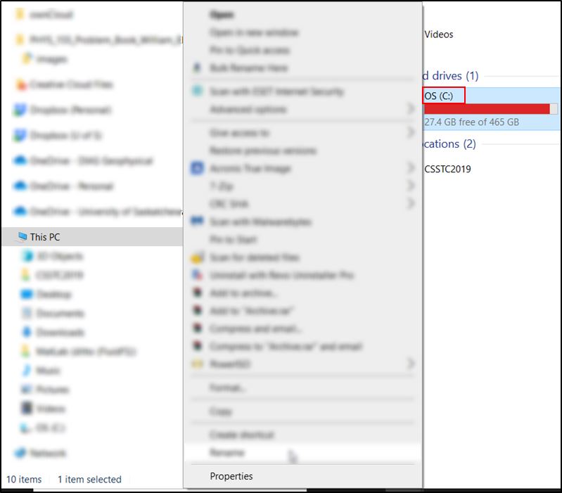 Win10 Fix Kernel Security Error Select Disk