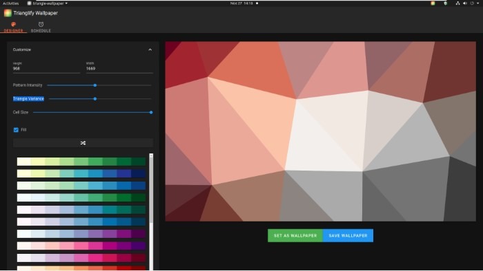 Create Abstract Wallpapers With Trianglify Large Cell Size