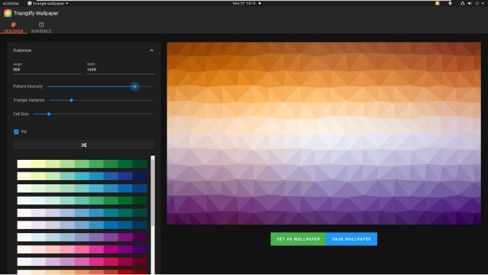 Create Abstract Wallpapers With Trianglify Pattern Intensity