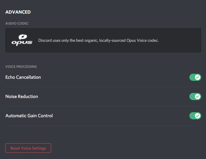 Discord Audio Codecs
