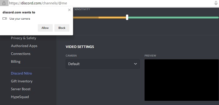 Discord Screenshare Camera Ok