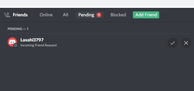 Discord Screenshare Friend Request Approved