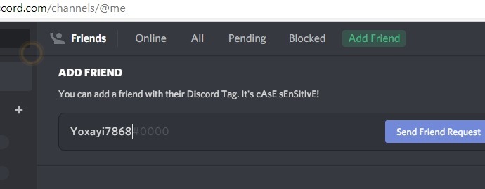 Discord Screenshare Friend Request