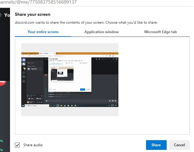 Discord Screenshare Share Screen Window