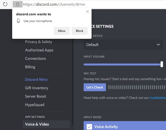 Discord Screenshare Use Microphone Alert