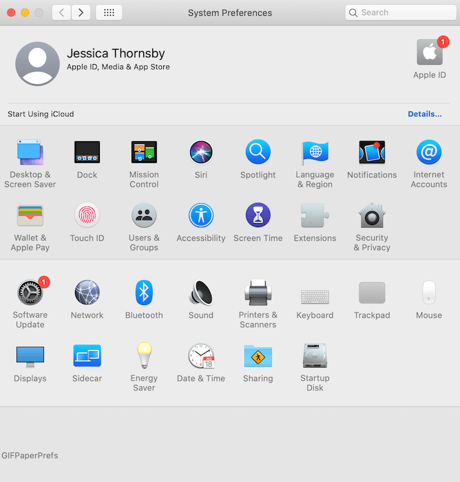 You can access GIFPaper via your Mac's System Preferences.