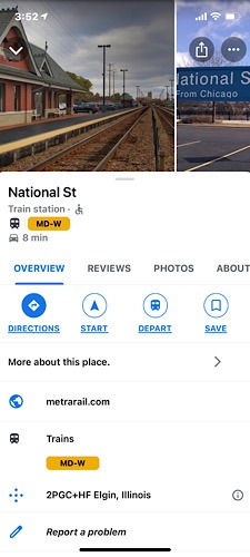 Google Maps Update Train
