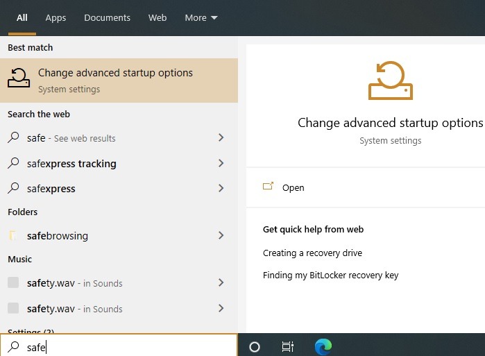 Sfc Scannow Change Advanced Startup