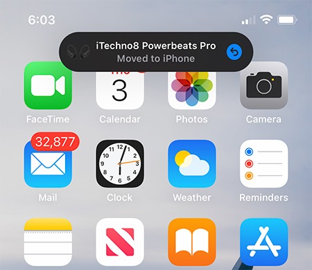 Switch Airpods Between Devices Notification