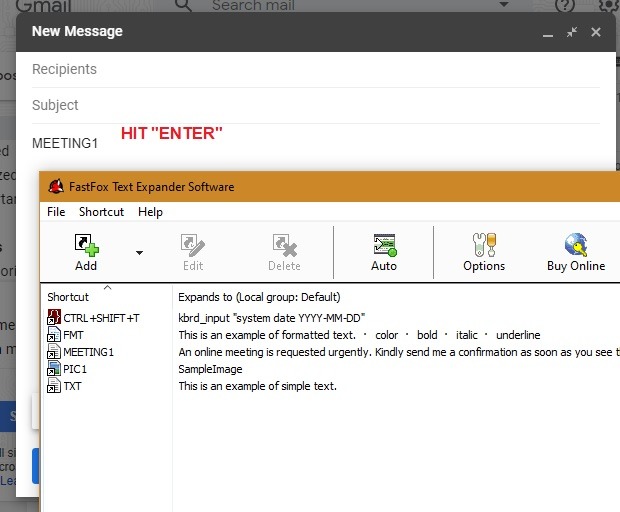 Text Expansion Fastfox Success