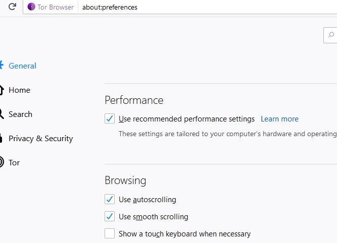Tor Speeds Recommended Performance Settings