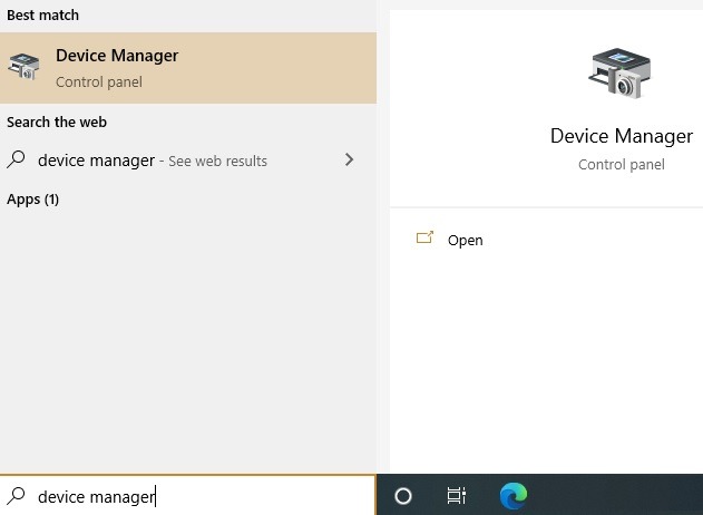 Win Parameter Error Device Mgr