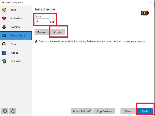 Customizing The Windows 10 Taskbar With Taskbarx Schedule