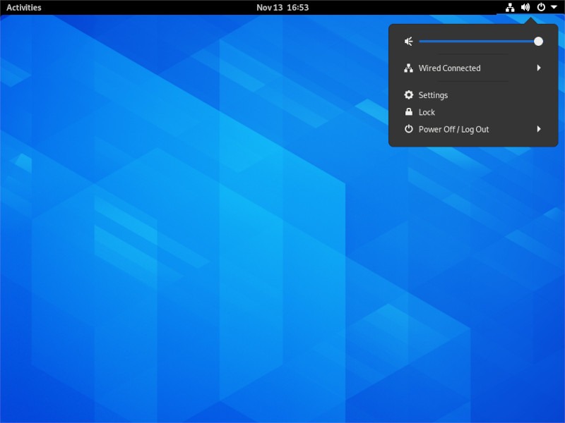 Gnome Night Light System Tray