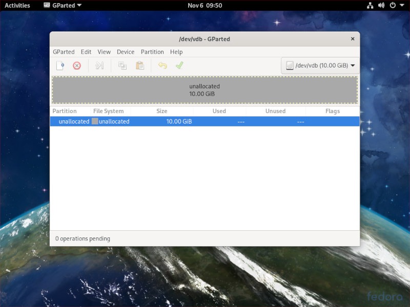 Gparted Unallocated Gparted Unallocated