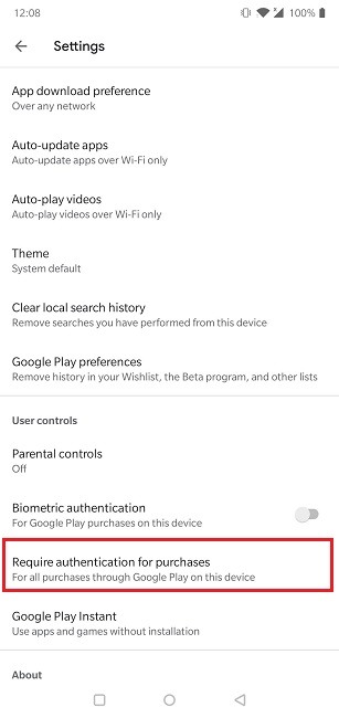How To Avoid Overspending Apps Play Store Enable Authentication