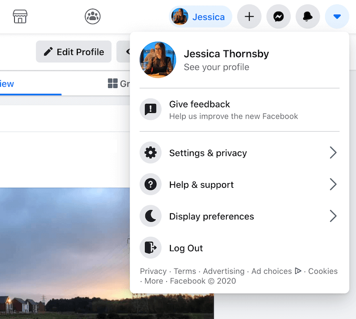 You can request your Facebook data by logging into your account.