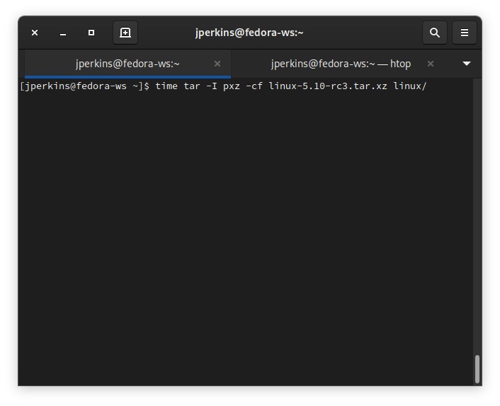 Tar All Cores Tar Pxz