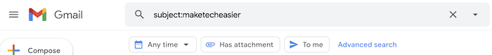 Use Gmail Search Tips Search Subject