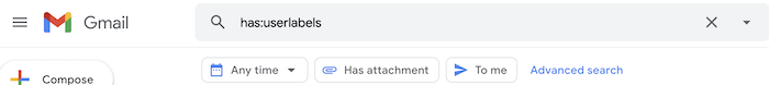 Use Gmail Search Tips User Labels