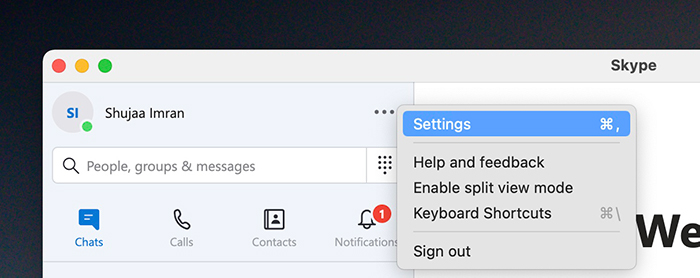 Custom Video Background Skype Settings