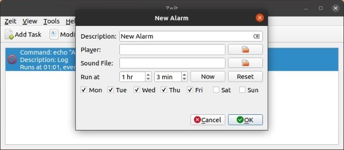 Easy Crontab With Zeit Alarms